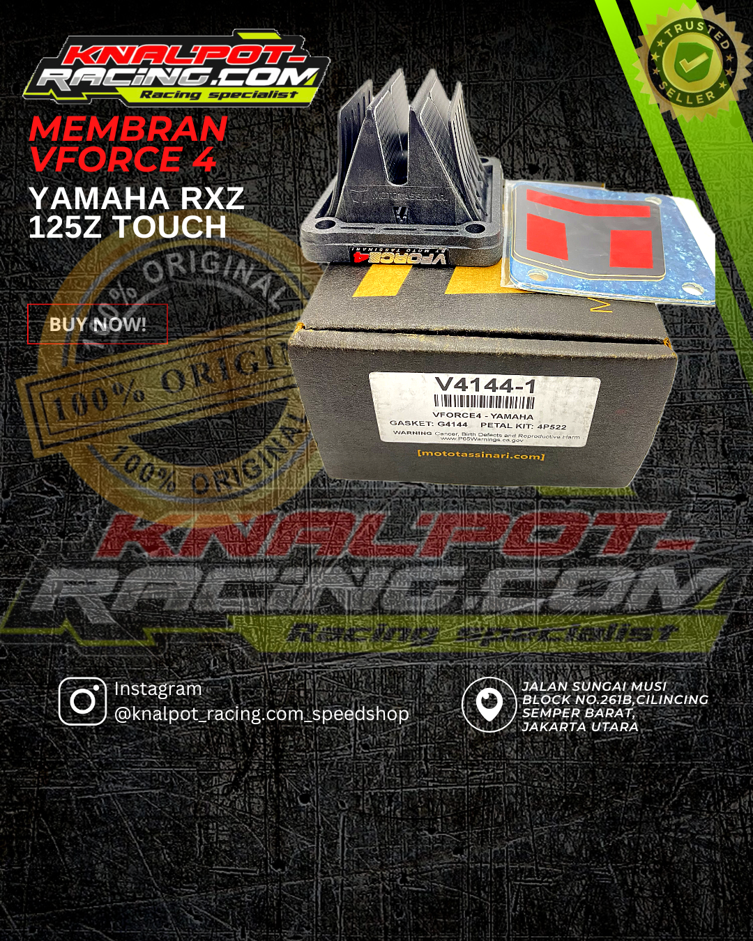 MEMBRAN VFORCE 4 YAMAHA RXZ 125Z TOUCH